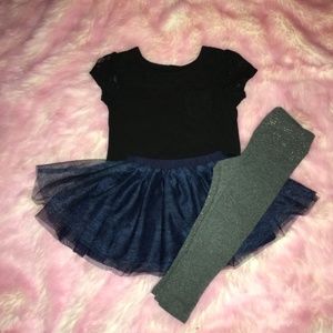 Toddler girls outfit 2t / 24 months pants,top,tutu